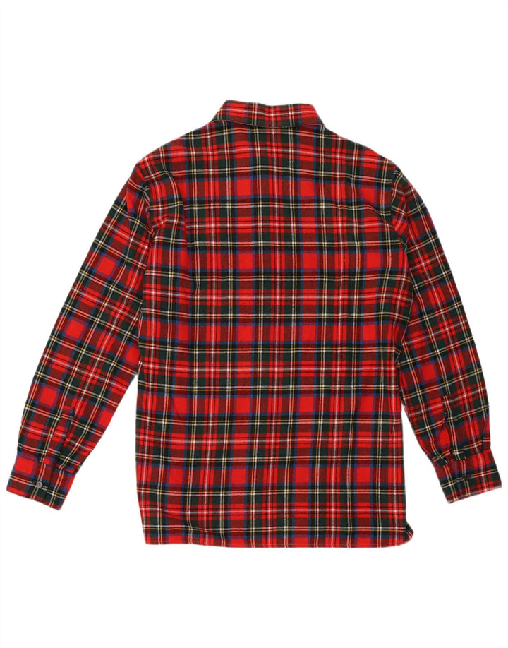 Vintage flannelskjorte til mænd, stor rød ternet