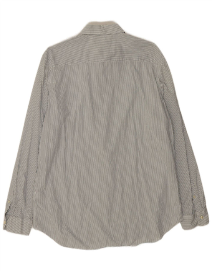 Zara herre Regular Fit skjorte XL blå stribet bomuld
