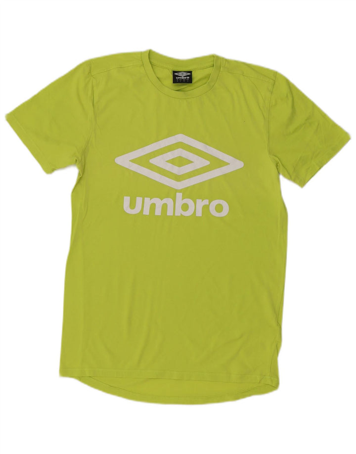 Umbro Herre Grafisk T-Shirt Top Lille Grøn Bomuld