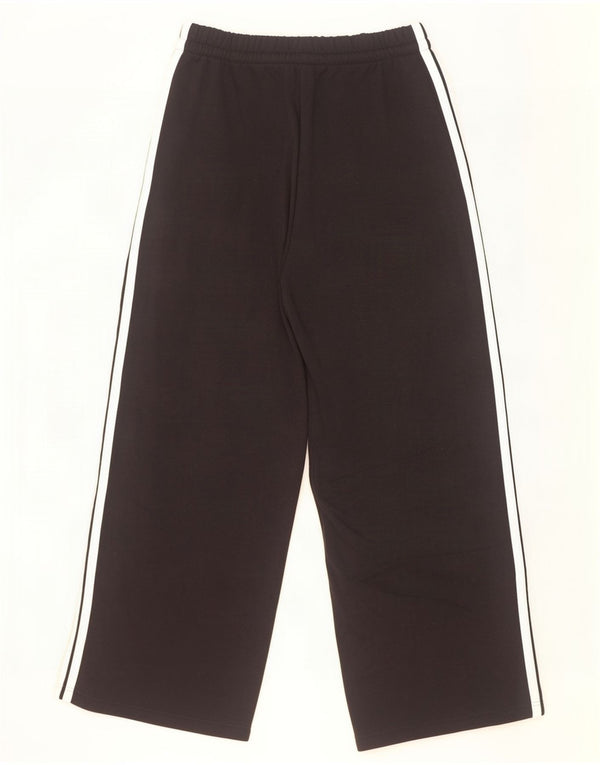 Adidas Womens Wide Leg Tracksuit Trousers UK 16/18 Large Black Bomuld