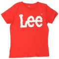 Lee Herre Grafisk T-Shirt Top Stor Rød