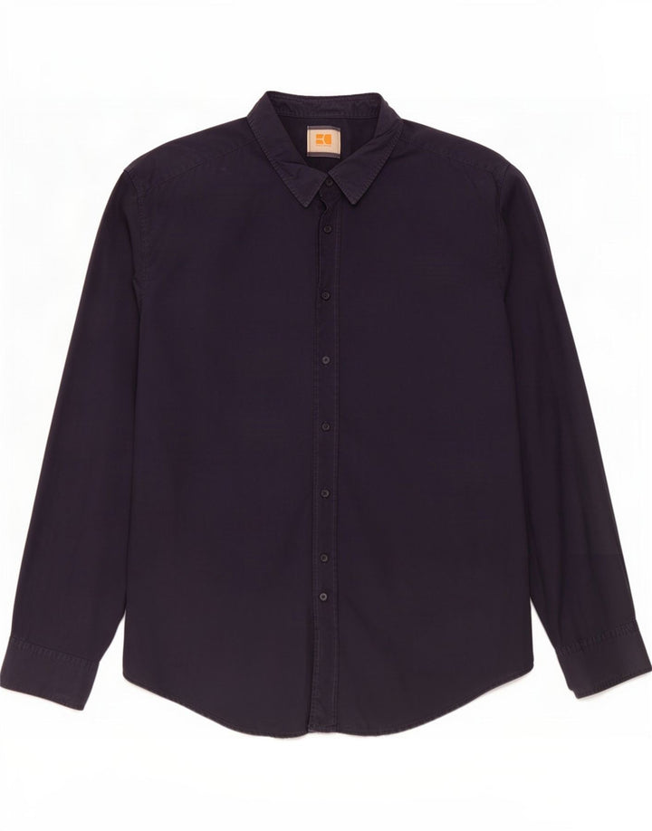 Hugo Boss herreskjorte 2XL marineblå bomuld