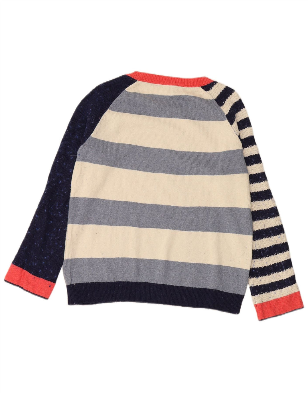 WHITE STUFF Dame Boat Neck Jumper Sweater UK 12 Medium Flerfarvet