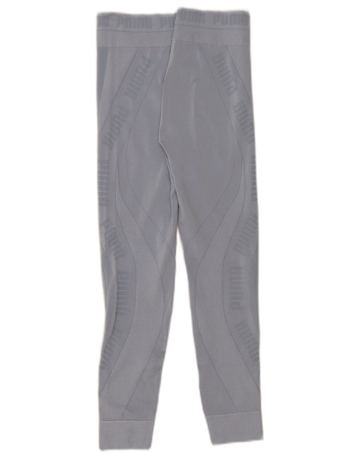 Puma Graphic Leggings til kvinder UK 8 Small Blue Synthetic