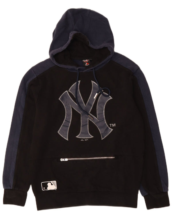 MAJESTIC Herre New York Yankees Hoodie Jumper Medium Sort Colourblock