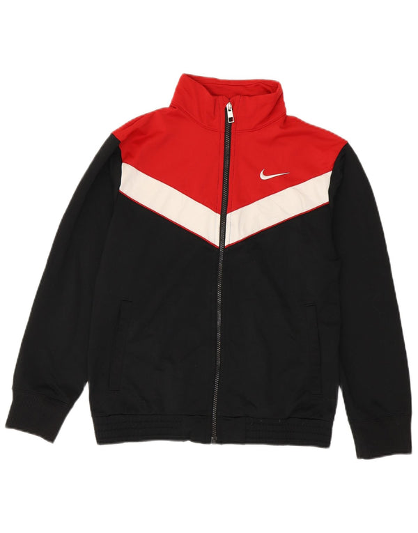 Nike træningsdragt topjakke til drenge 11-12 år Sort Colourblock Polyester