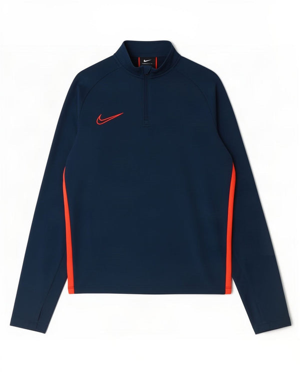 Nike Boys Dri Fit Pullover Træningsdragt Top 12-13 år Stor Marineblå
