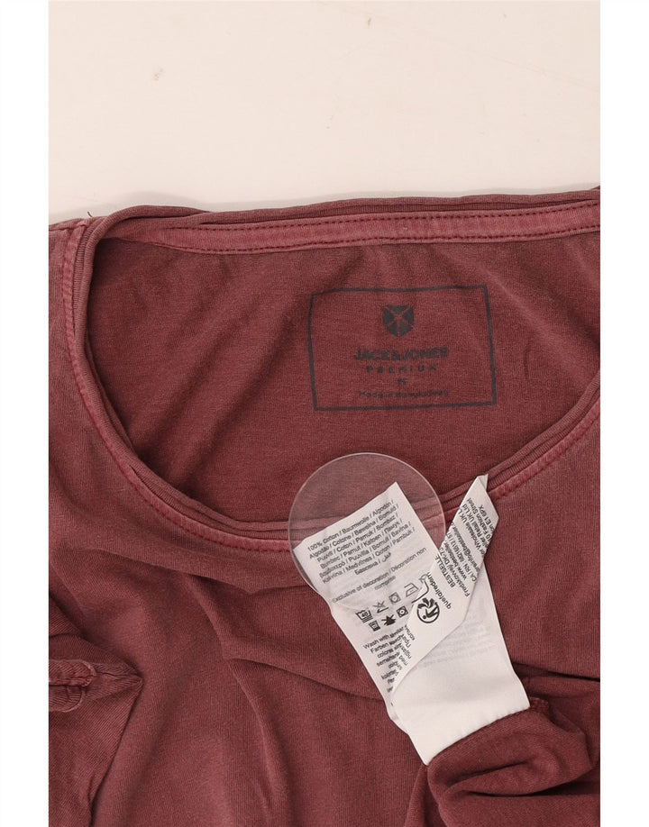 Jack & Jones Herre T-shirt Top Medium rødbrun bomuld