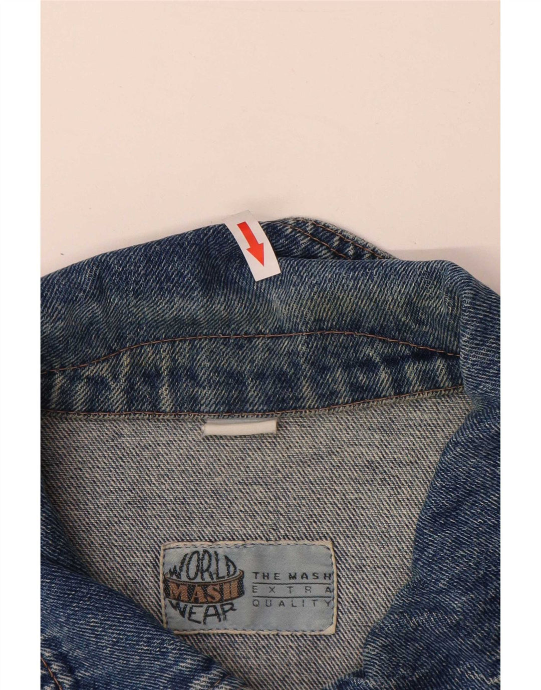 Mash Herre denimjakke UK 42 XL Blå Bomuld