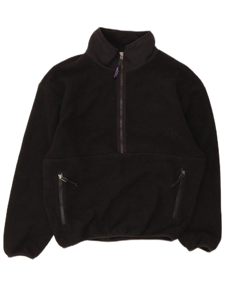 Patagonia herre lynlås hals fleece jumper XS sort polyester