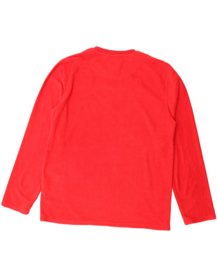 IZOD Fleecetrøje til mænd Large Rød Polyester