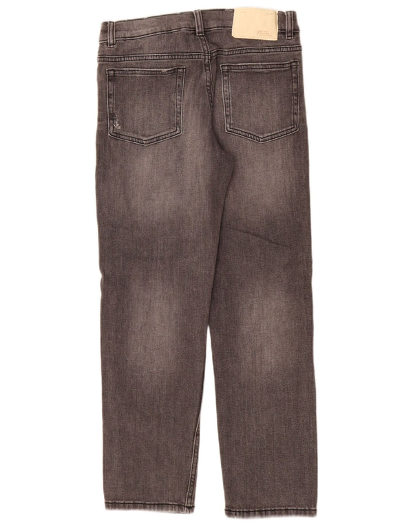 Zara Boys Straight Jeans 13-14 år W26 L27 Grå Bomuld