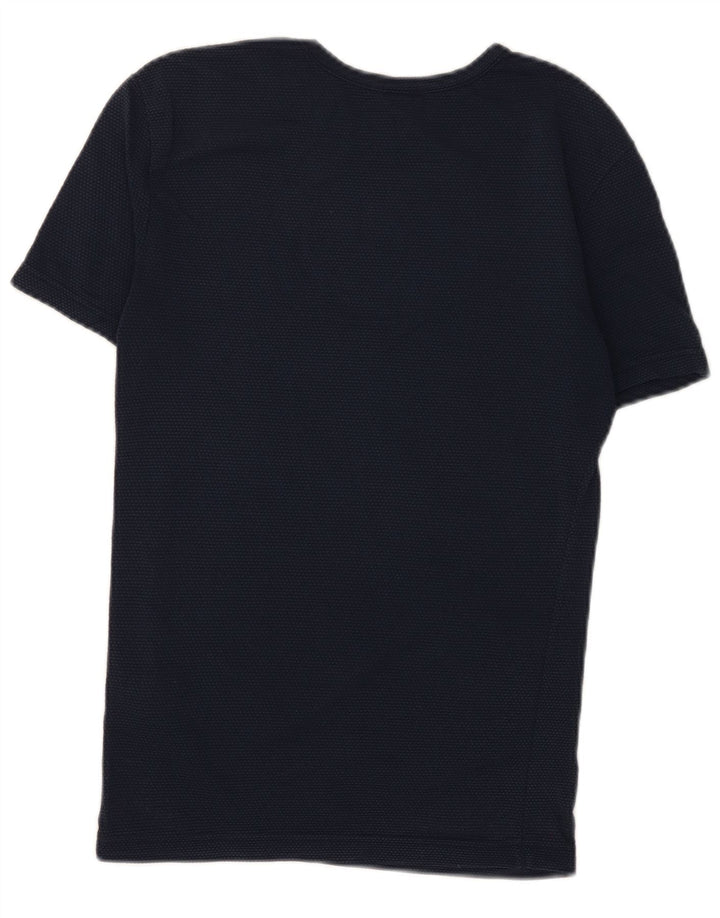 GUESS T-shirt top til kvinder UK 12 Medium Navy Blue