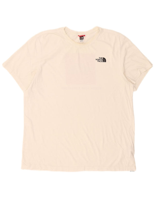 The North Face Herre Grafisk T-Shirt Top XL Hvid Bomuld