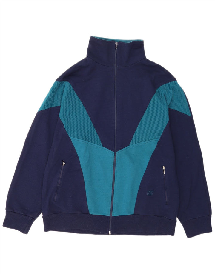 Vintage træningsdragt til mænd EU 46 XL Navy Blue Colourblock