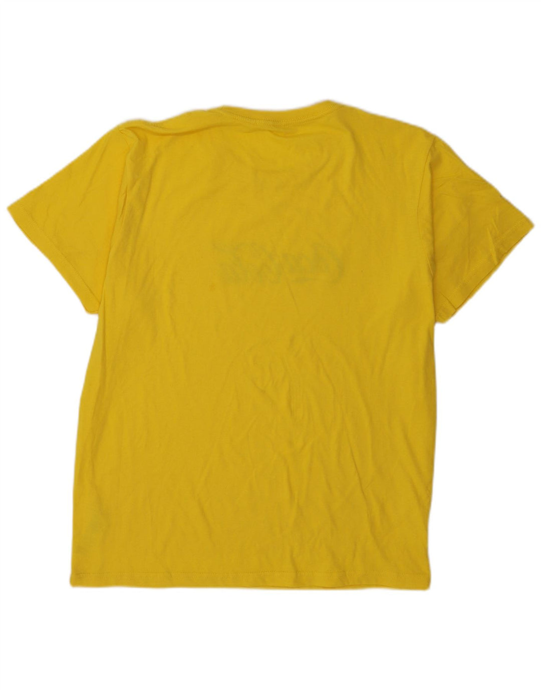 Roly Herre Grafisk T-Shirt Top XL Gul Bomuld
