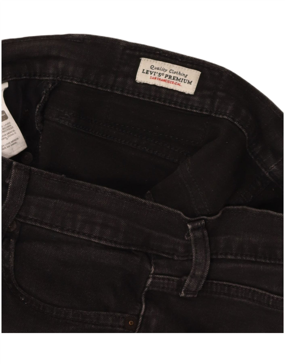 LEVI'S Womens 511 Slim Jeans  W30 L32 Black Cotton