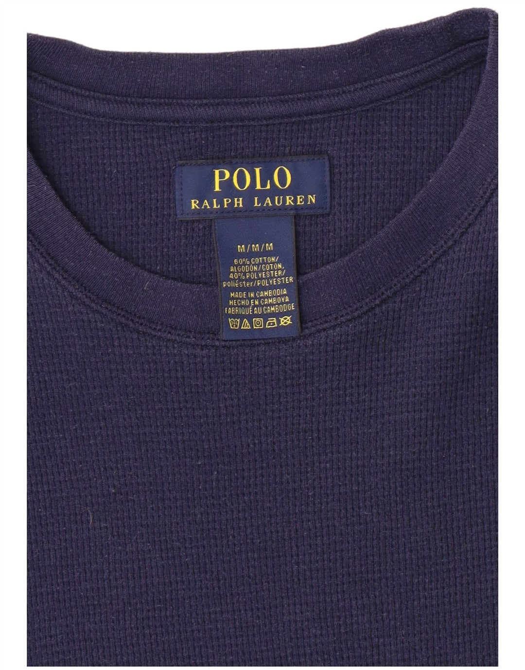 POLO RALPH LAUREN Herre Top Langærmet Medium Marineblå Bomuld