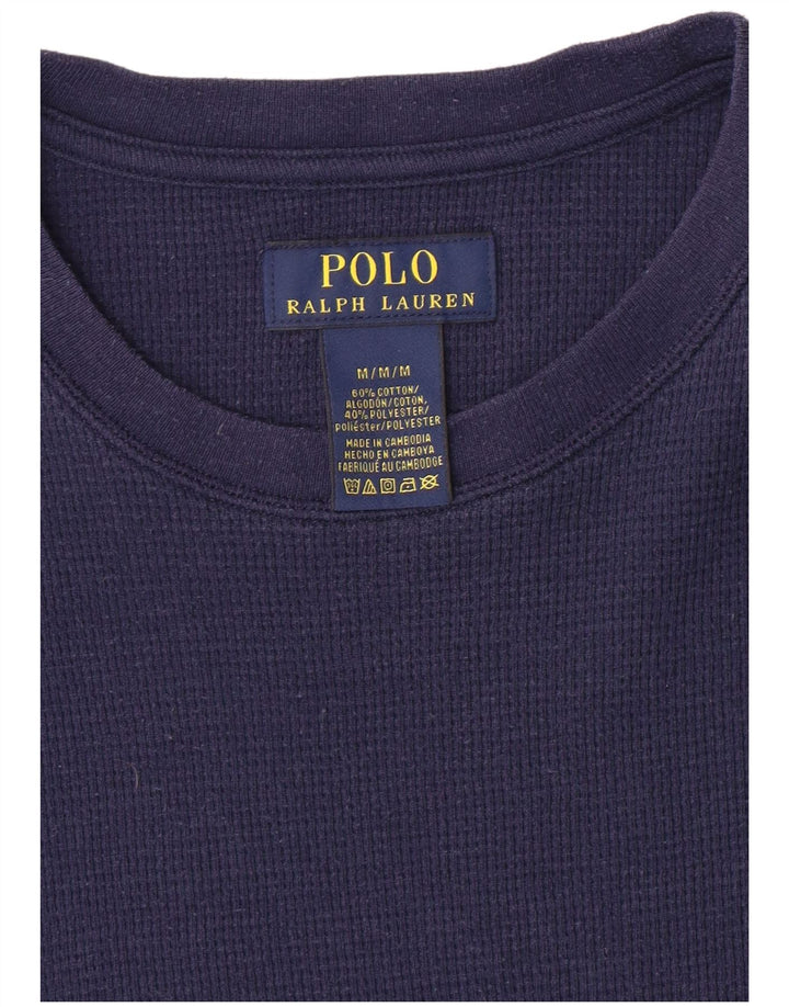 POLO RALPH LAUREN Herre Top Langærmet Medium Marineblå Bomuld