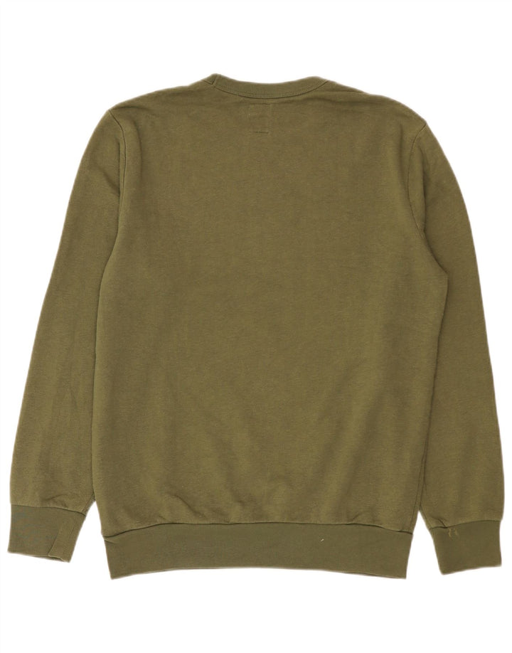 Gap Herre Grafisk Sweatshirt Jumper Lille Khaki Bomuld