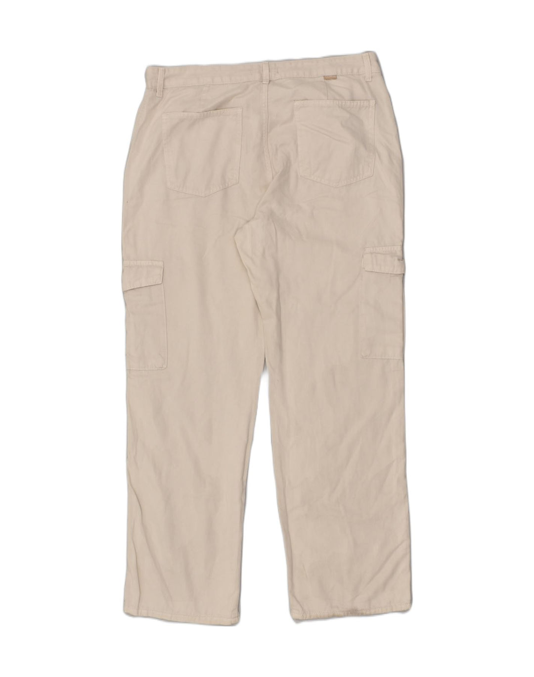 PULL & BEAR Womens Straight Cargo Trousers W36 L31 White | Vintage Pull & Bear | Thrift | Second-Hand Pull & Bear | Used Clothing | Messina Hembry 