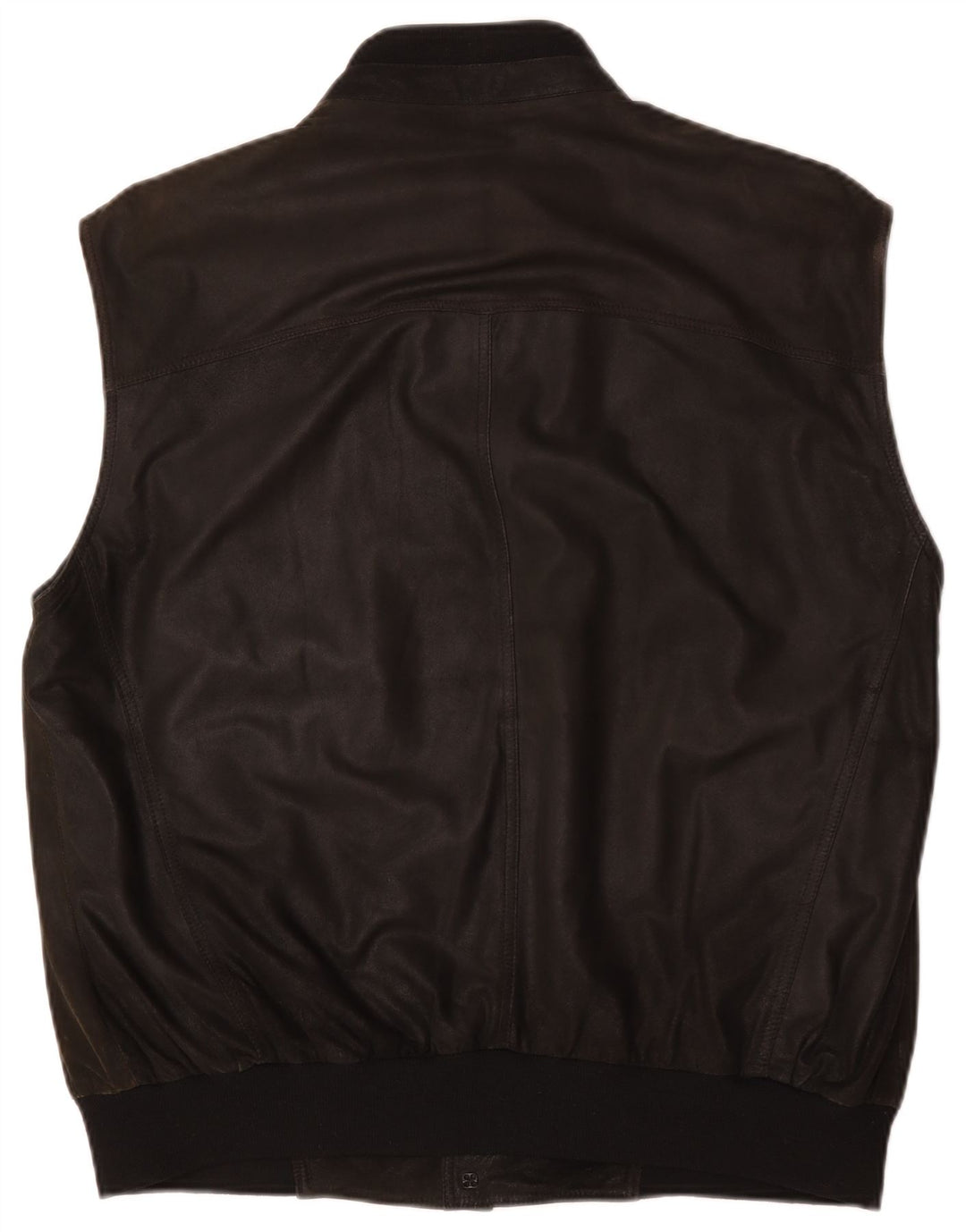 Striwa Herre Læder Gilet IT 58 4XL Sort Læder