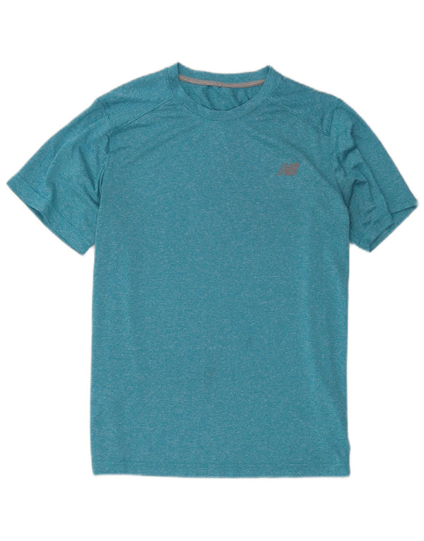 New Balance Herre T-Shirt Top Lille Blå Polyester