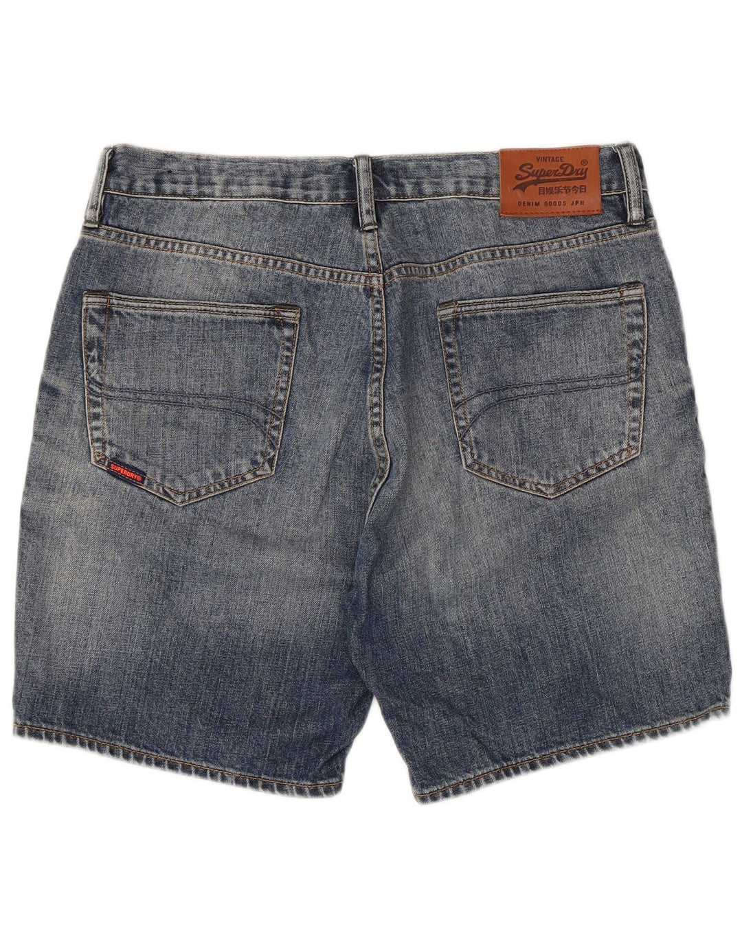 SUPERDRY Denimshorts til mænd W34 Large Blue Cotton