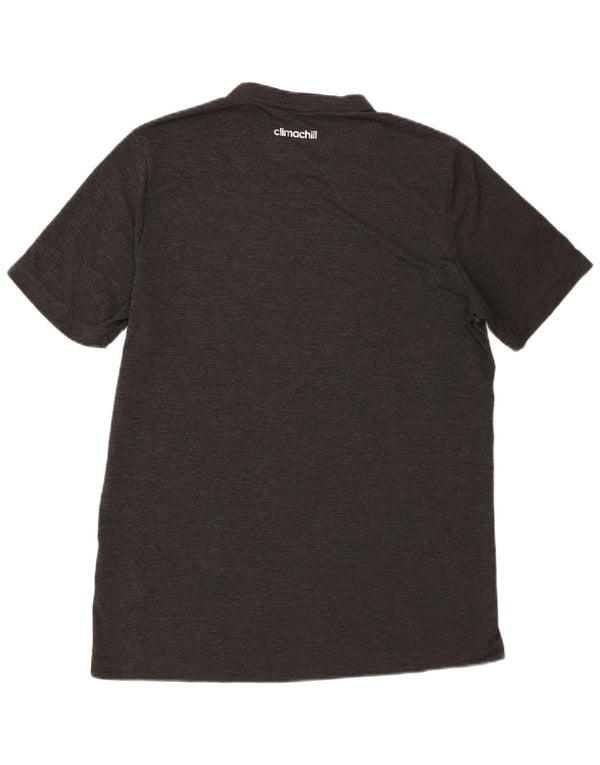 Adidas Herre Climachill T-Shirt Top Medium Grey Polyester