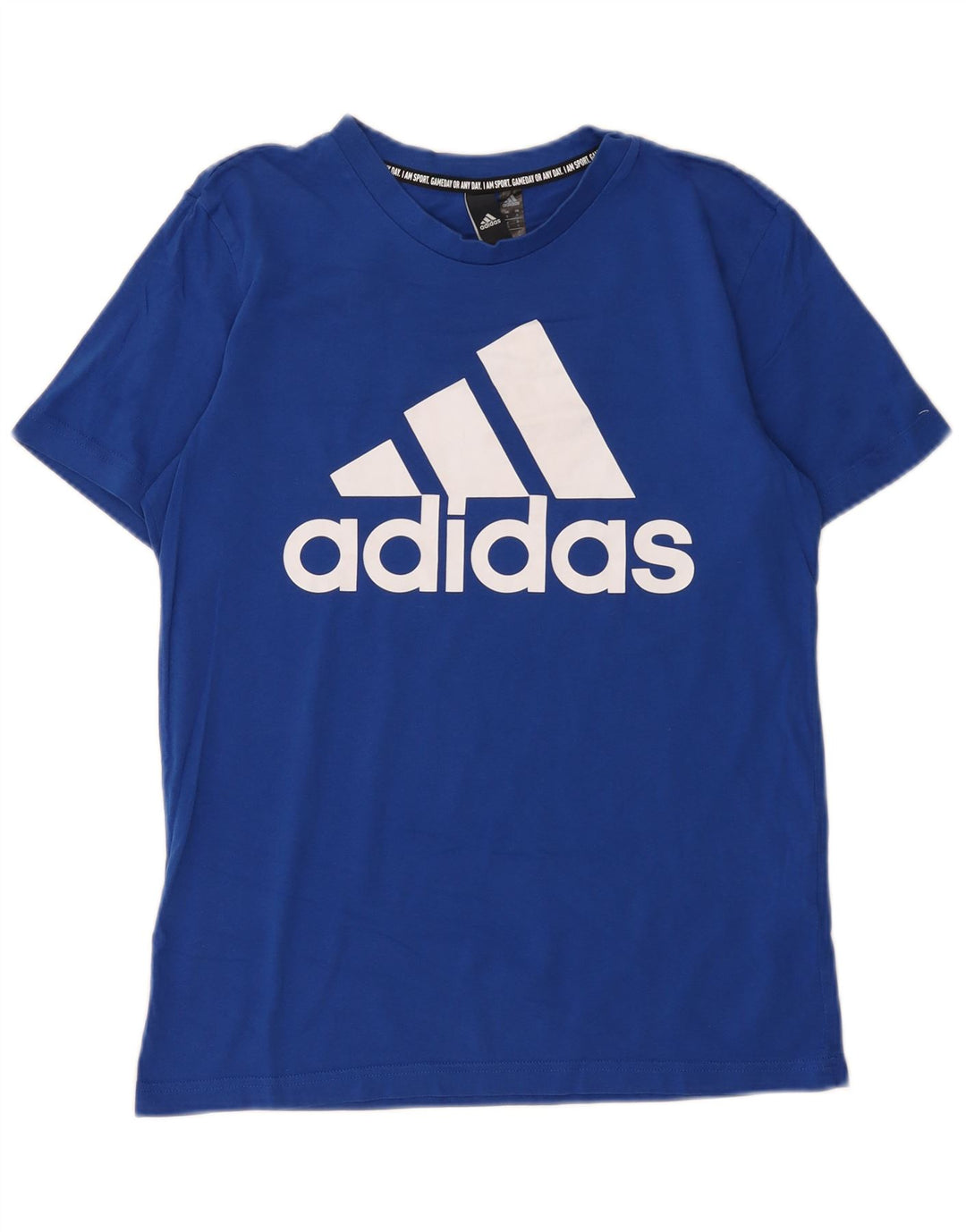 Adidas Grafisk T-shirt top til mænd, lille blå bomuld