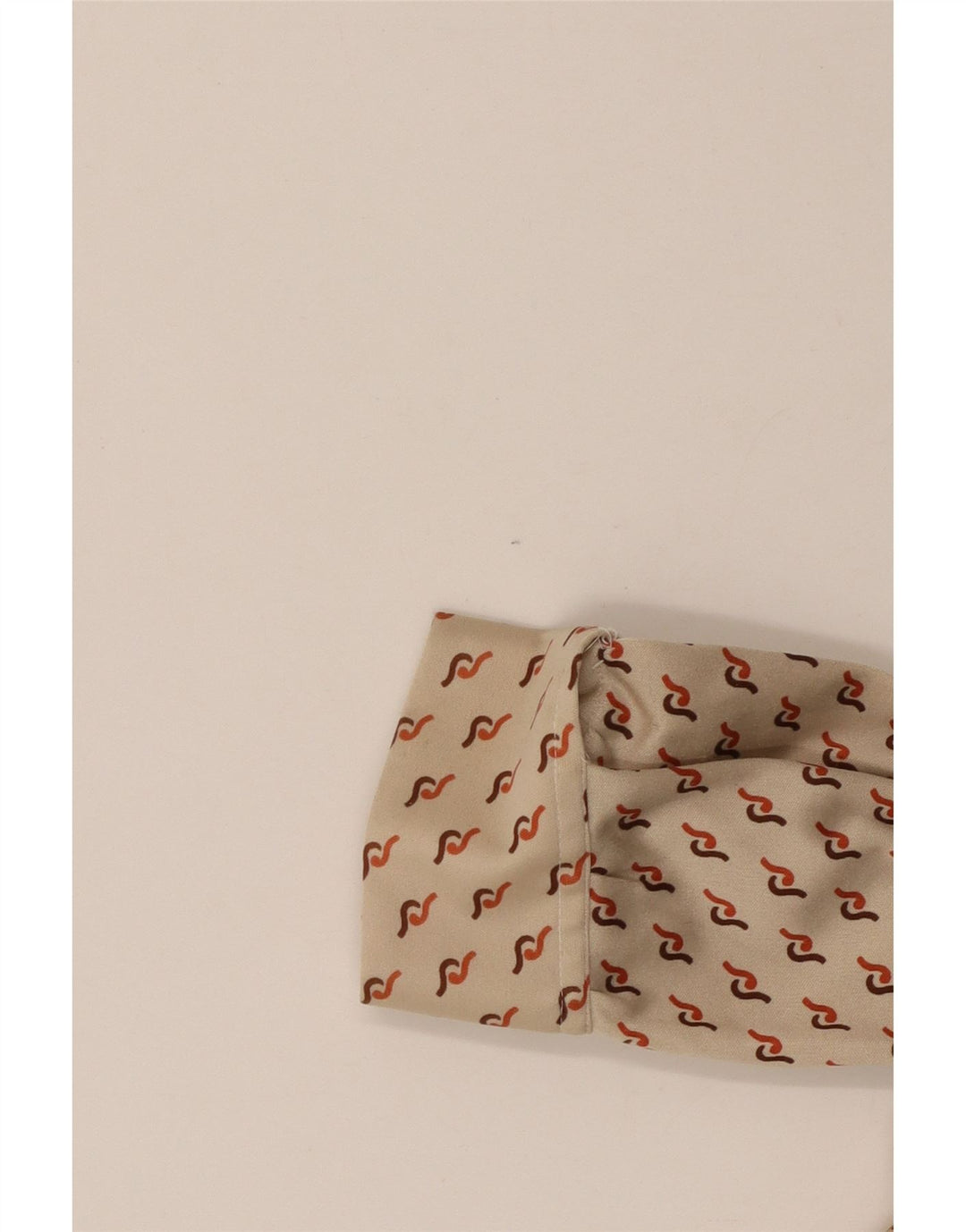 VINTAGE Womens Pullover Shirt UK 16 Large Beige Geometric