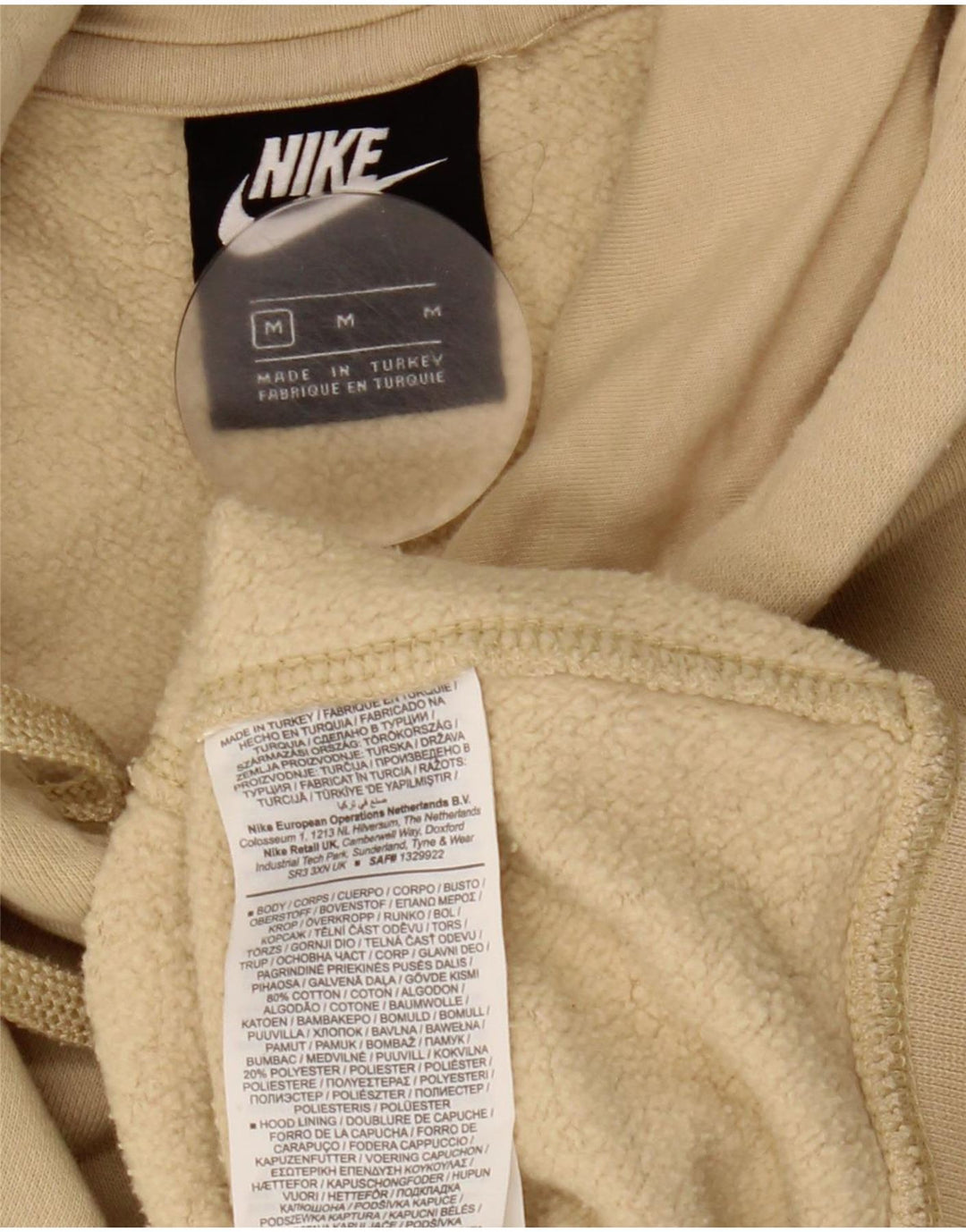 Nike Herre hættetrøje Jumper Medium Beige Bomuld