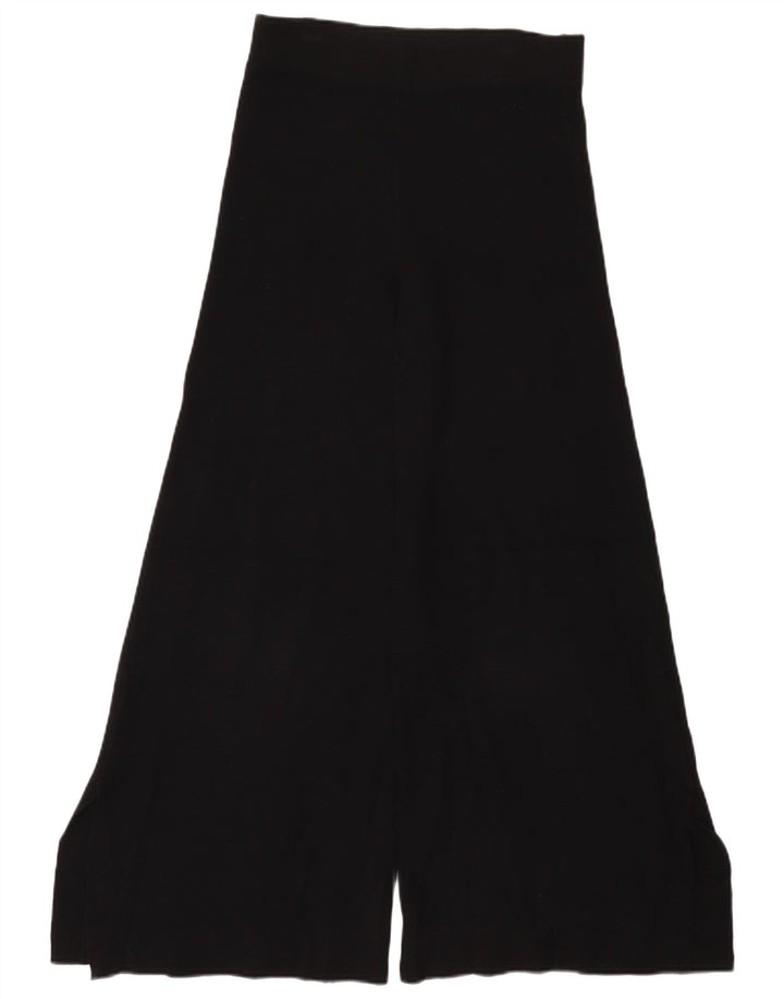 Zara Dame Flare Casual Bukser Medium W28 L29 Sort Viscose