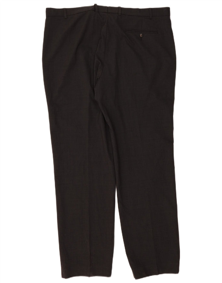 Marks & Spencer Herre Regular Fit Suit Bukser W42 L33 Grå uld