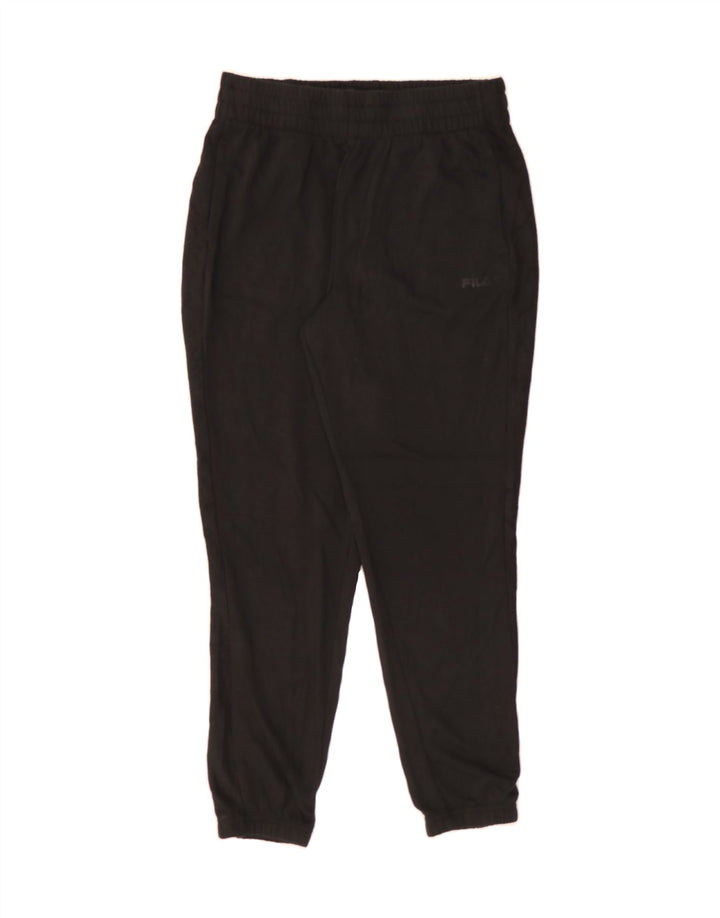 FILA Womens Tracksuit Trousers Joggers UK 14 Medium  Black Cotton Vintage Fila and Second-Hand Fila from Messina Hembry 