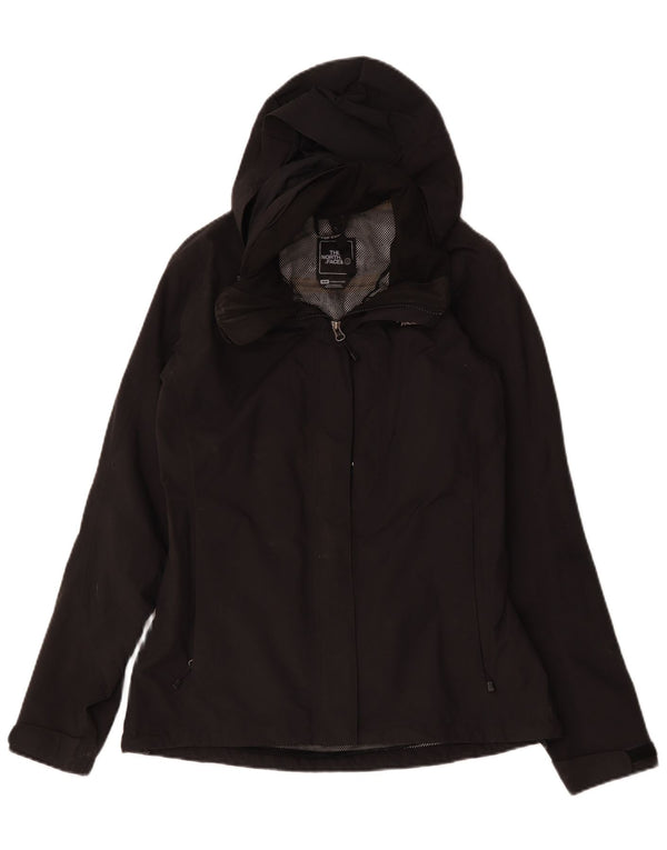 The North Face Regnjakke med hætte til kvinder UK 14 Medium Sort Polyester