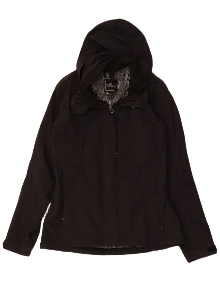 The North Face Regnjakke med hætte til kvinder UK 14 Medium Sort Polyester