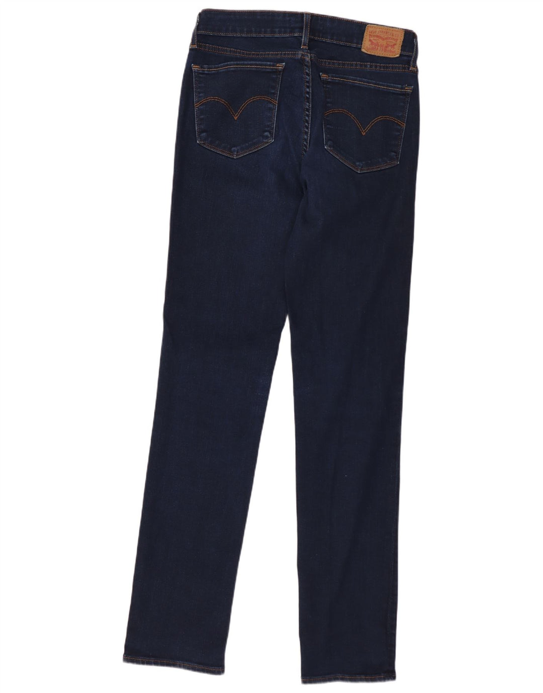 LEVI'S Dame 712 Slim Jeans W29 L31 Marineblå Bomuld