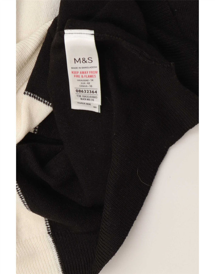 Marks & Spencer Dame sweater med rund hals DK 14 Stor Flerfarvet