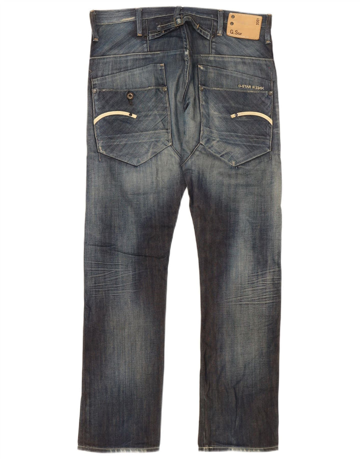 G-Star Straight Jeans til mænd W32 L32 Marineblå bomuld