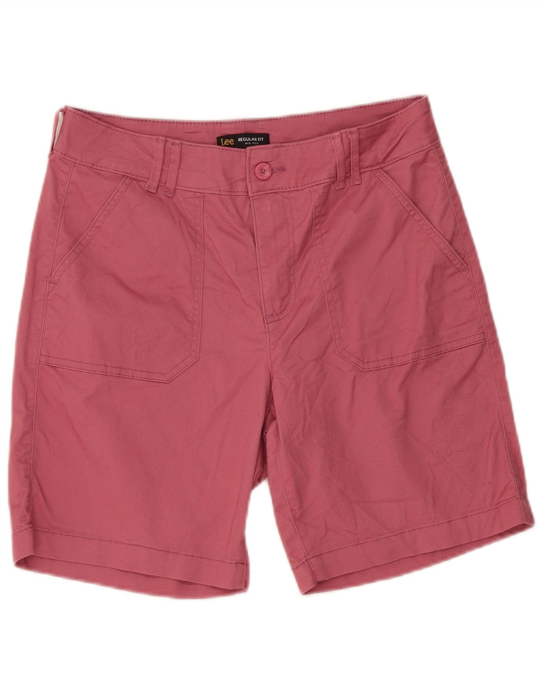 LEE kvinders mellemhøjde chinoshorts med normal pasform US 8 Medium W30 Pink bomuld