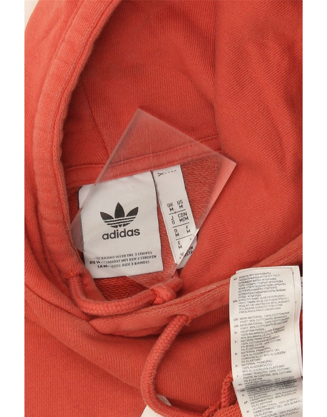 Adidas Grafisk hættetrøje til mænd Medium rød bomuld