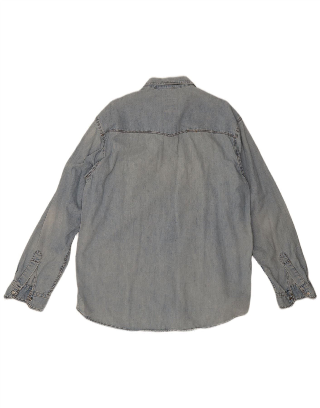Rifle Herre Denim Shirt XL Blå Bomuld