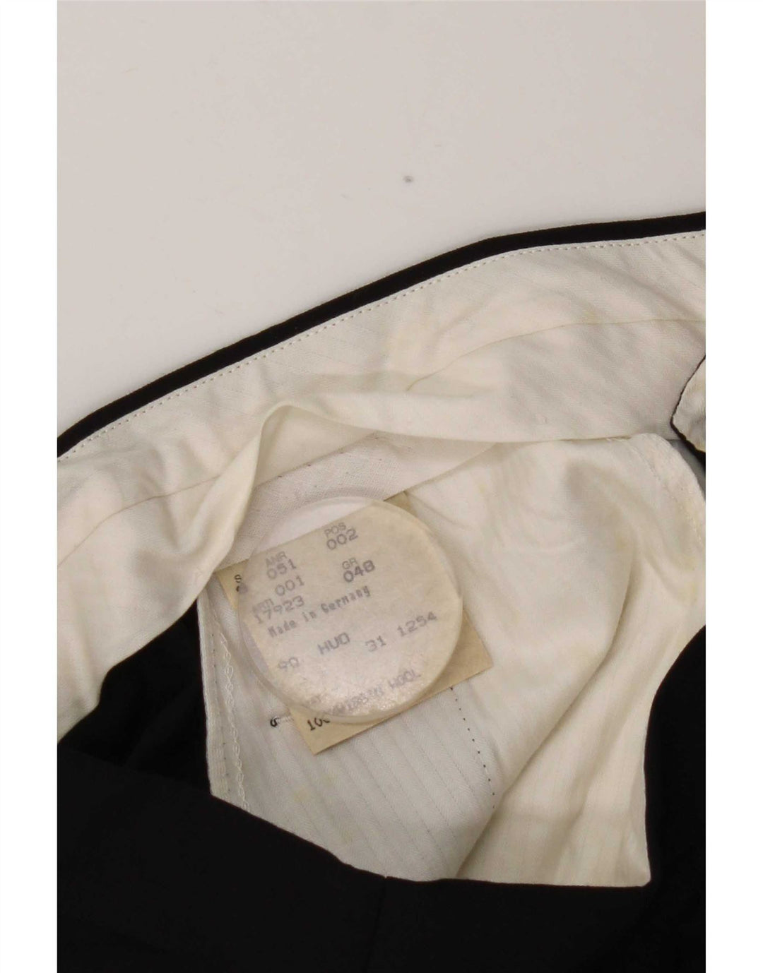 Vintage herre lige jakkesæt bukser IT 48 Medium W30 L30 Marineblå