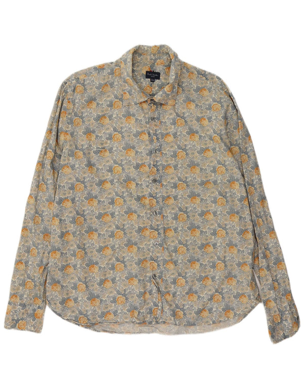 Paul Smith herreskjorte 2XL flerfarvet blomsterbomuld