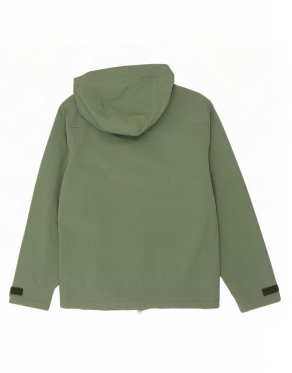 J. Crew Herre Hooded Utility Jacket UK 36 Small Green Polyester