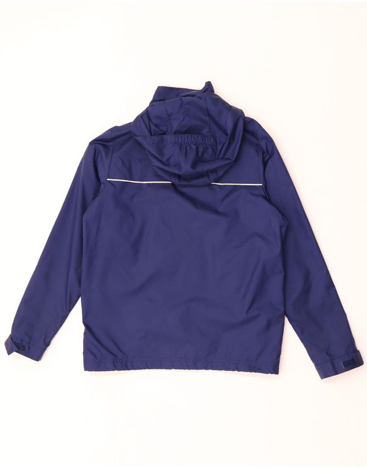 Adidas Regnjakke med hætte til drenge 11-12 år marineblå nylon