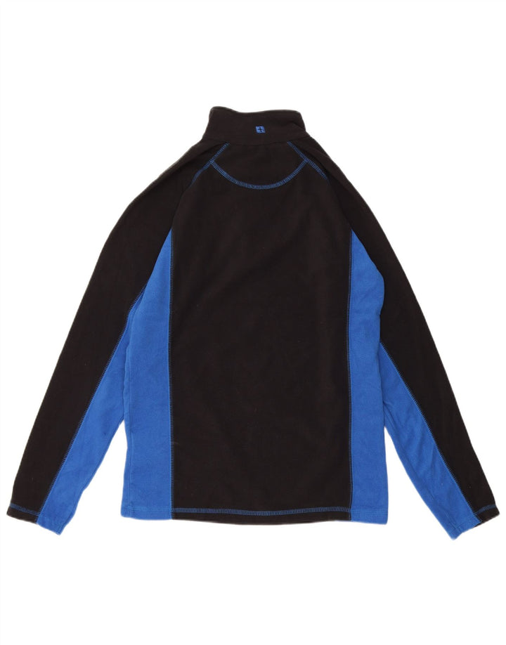MOUNTAIN WAREHOUSE Boys Fleece Jumper 12-13 Years Black Colourblock