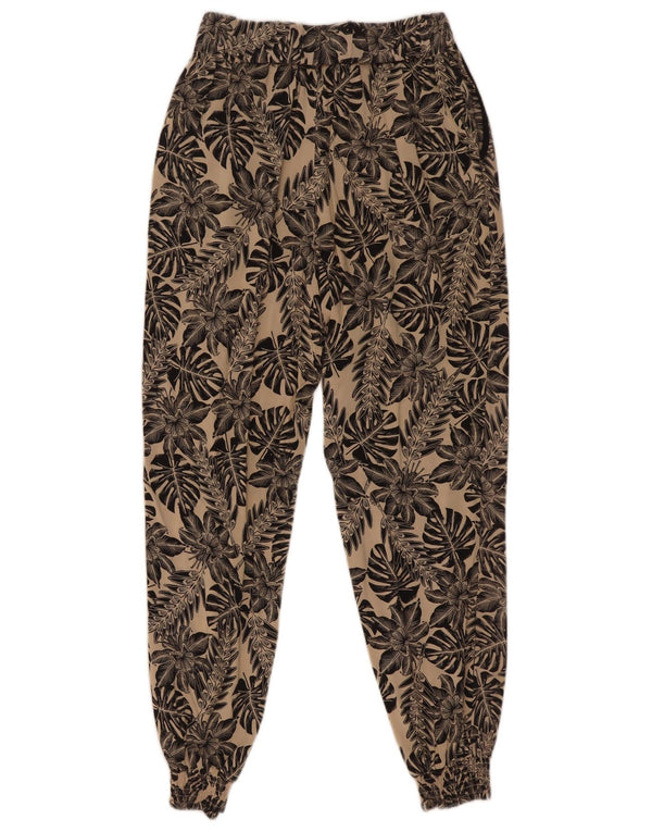 Warehouse Dame joggers Casual Bukser UK 8 Small W24 L26 Beige Floral