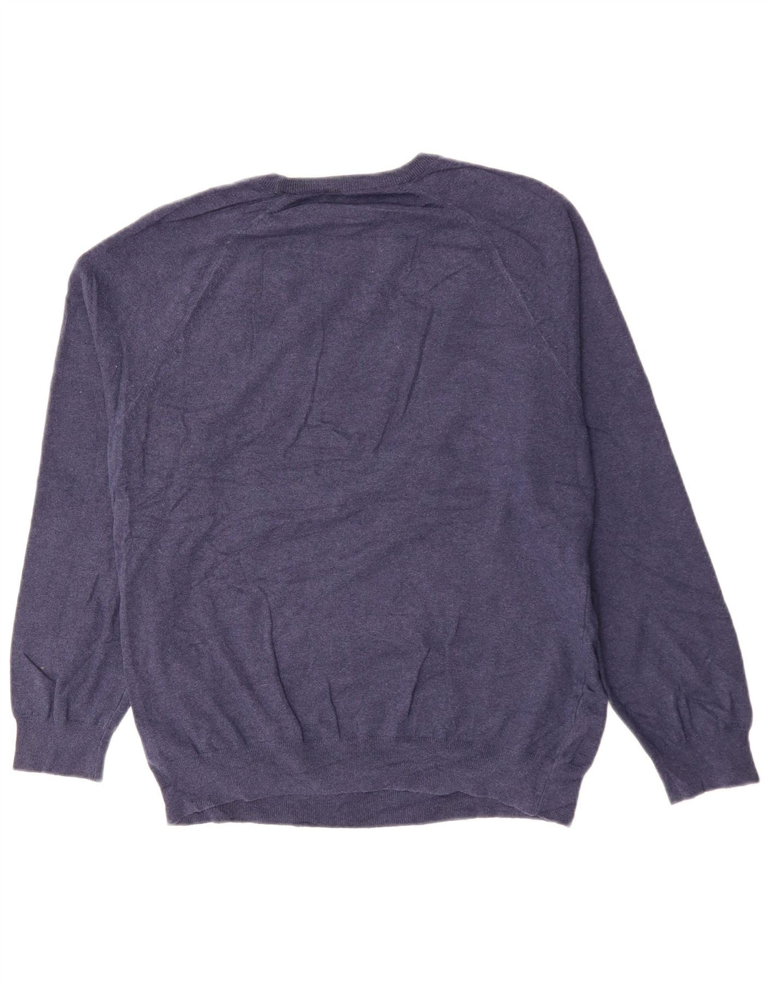 FRANSK FORBINDELSE Herre Crew Neck Jumper Sweater Stor Marineblå Bomuld